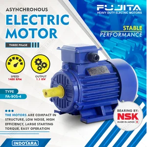 Fujita Electric Motor 3 Phase FA-90S-4
