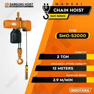 Chain Hoist Samsung SMO-S2000 2 Ton Standard Speed