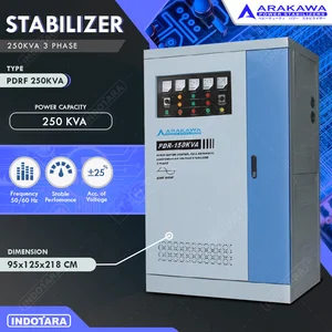 Stabilizer Arakawa 3 Phase PDRF 250KVA Automatic With Schneider Part