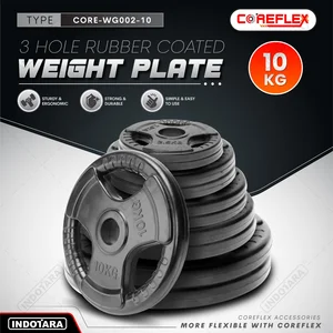 Piringan Plat Lempengan Beban Barbell Dumbbell Weight Plate 10 Kg Coreflex