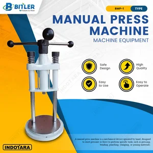 Bitler Press 10 kN Manual Hand Press Machine 1 Ton Alat Press BMP-1