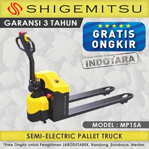 Hand Pallet Semi Electric Truck Shigemitsu MP15A