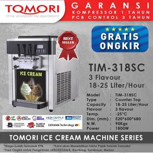 Ice Cream Machine 3 Handle TOMORI TIM-318SC