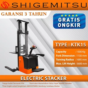 Shigemitsu Electric Stacker KTK15-1150-5600