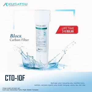 Block Carbon Filter / Filter Karbon CTO-10F - Kusatsu