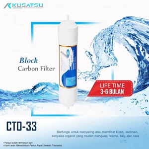 Block Carbon Filter / Filter Karbon CTO 33 - Kusatsu