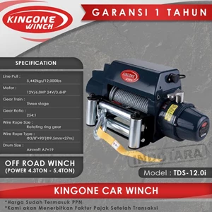 Kingone Car Off Road Electric Winch TDS 12.0i 