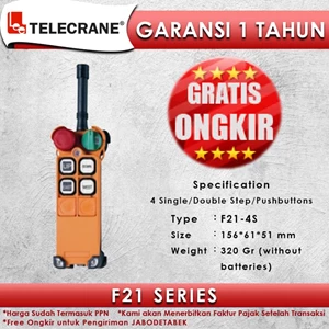 Telecrane Remote Controller F21-4S Single Speed
