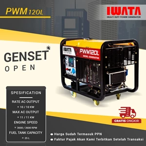 Genset Diesel IWATA 10Kva Silent - PWM12-OL