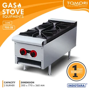 Gas Stove 2 Burner / Kompor Gas 2 Tungku Tomori - TGS-2B