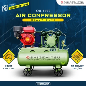 Kompresor Engine Gasoline 5.5HP / Kompresor Bensin LW-Q0.25-100L