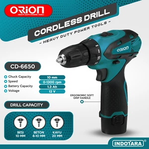 Mesin Bor Baterai Tangan / Cordless Drill Battery Orion CD-6650