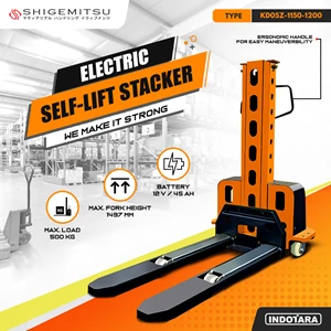 SHIGEMITSU Electric Self-Lift Hand Stacker KD05Z-1150-1200