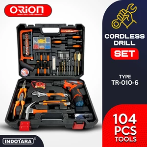 Hand Toolset / Kotak Perkakas / Toolbox Cordless Drill Set Orion TR-010-6