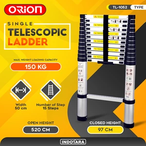 5.2M Telescopic Folding Ladder - Orion Telescopic Ladder TL-1052