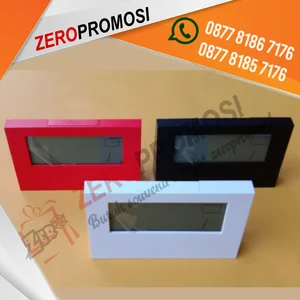 Souvenir Perusahaan Jam Meja Digital jmp07 design modern