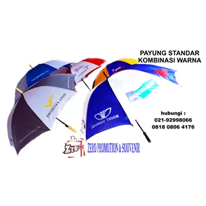 The umbrella Standard color combinations can be screen printing logo 