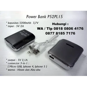  Promotional Items Company Powerbank Plastic Compact 5200 Mah