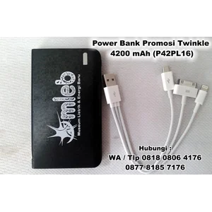 Power Bank Promosi Twinkle 4200 Mah