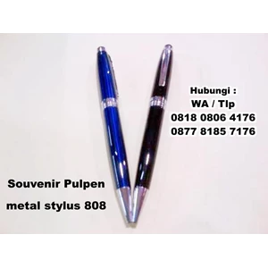  Barang Promosi Perusahaan Souvenir Pulpen Metal Stylus 808