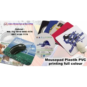 Barang Promosi Perusahaan Mousepad Plastik Pvc Printing Full Colour 