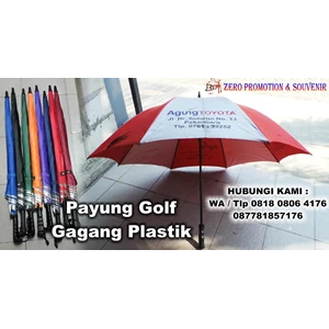 Payung Golf Gagang Plastik Payung Promosi