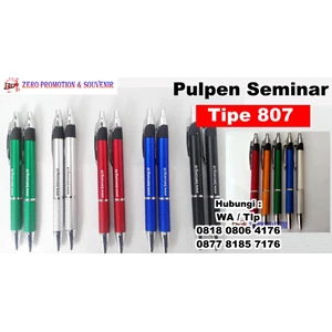  Barang Promosi Perusahaan Pulpen Seminar 807 Pen Promosi Plastik 807 