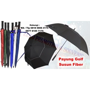 Payung Promosi Payung Golf Susun Fiber Otomatis