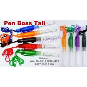 Barang Promosi Perusahaan Souvenir Pen Boss Tali Warna