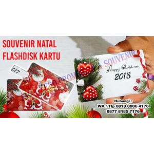 Barang Promosi Perusahaan Souvenir Natal Flashdisk Kartu