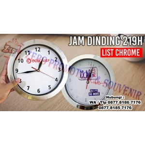 Souvenir Clock Chrome Clock Promotion 219H