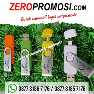 Barang Promosi Perusahaan Usb Flashdisk Otg Plastik Polos - Souvenir Promosi - Otgpl01