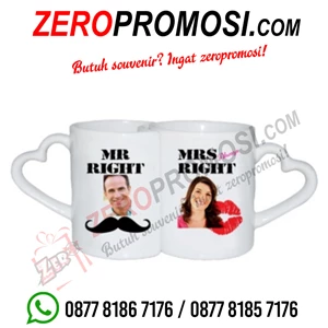 Kado Unik Souvenir Mug Couple Untuk Hadiah Romantis
