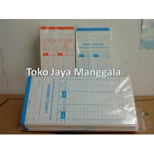 Cetak Kartu Mesin Absensi WARNA WARNI