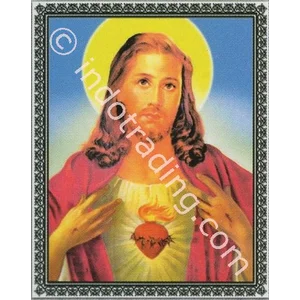Panel Gambar Hati Yesus Ukuran 60X75 Cm