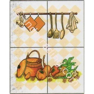 Panel Kotak 4 Gambar Dapur Ukuran 40X50cm