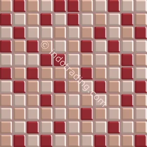 Keramik Mozaik Kaca Ukuran 30 X 30 Merah