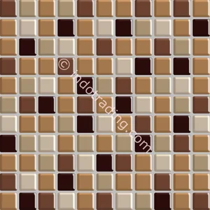 Keramik Mozaik Kaca Ukuran 30X30 Cokelat Muda