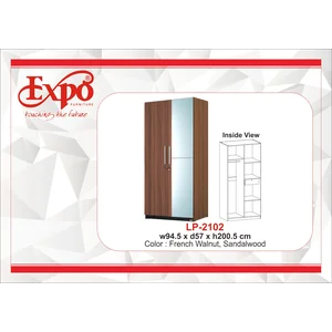 Wardrobe Lemari Pakaian 2 Pintu LP-2102