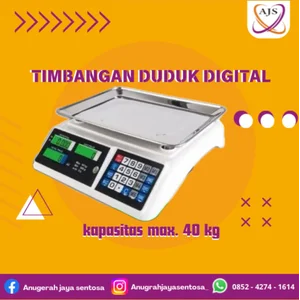 timbangan  duduk digital untuk kelengkapan alat laundry lainnya