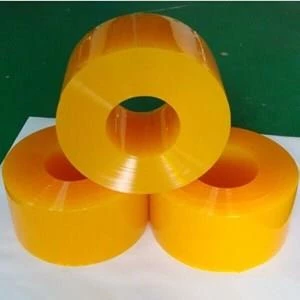 PVC Yellow Plastic Curtain 3mm Thickness
