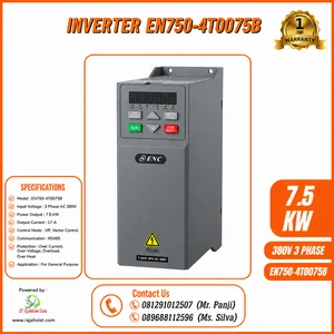 Inverter Listrik VFD EN750-4T0075B Three Phase Drive