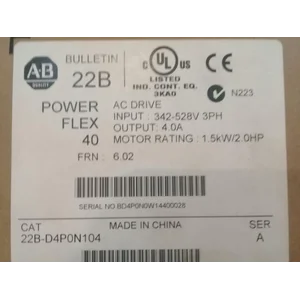 Allen Bradley 22B-D4P0N104 Powerflex 40 AC Inverter Drive