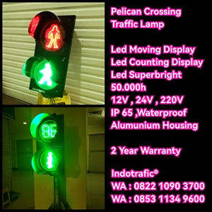 Lampu Traffic Light Pelican Crossing Plus Counterdown