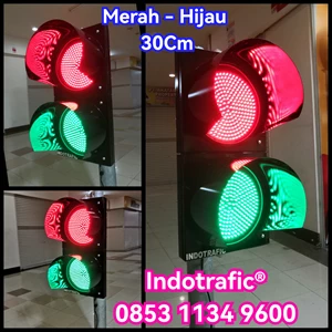 Lampu Traffic Light LED 30cm Red Green