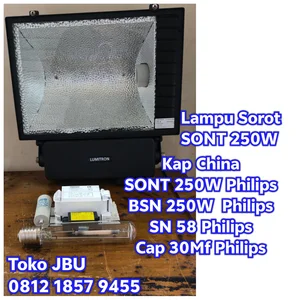 Lampu Sorot SONT-250W Komponen Philips