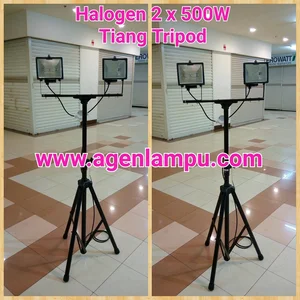 Lampu Sorot Halogen Portable + Tiang Tripod
