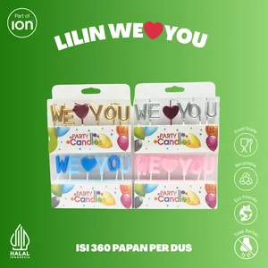 Lilin Ulang Tahun We Love You / Birthday candle /Party Candle