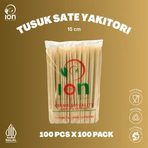 Tusuk Sate Dayung Yakitori 15cm Tusuk Jepang Tusuk Daging Tusuk Bambu