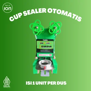 Mesin Cup Sealer Full Otomatis KAIDO Mesin Press Gelas 12 - 22 OZ 